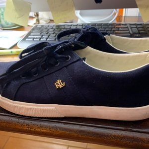 Navy blue ralph lauren sneakers